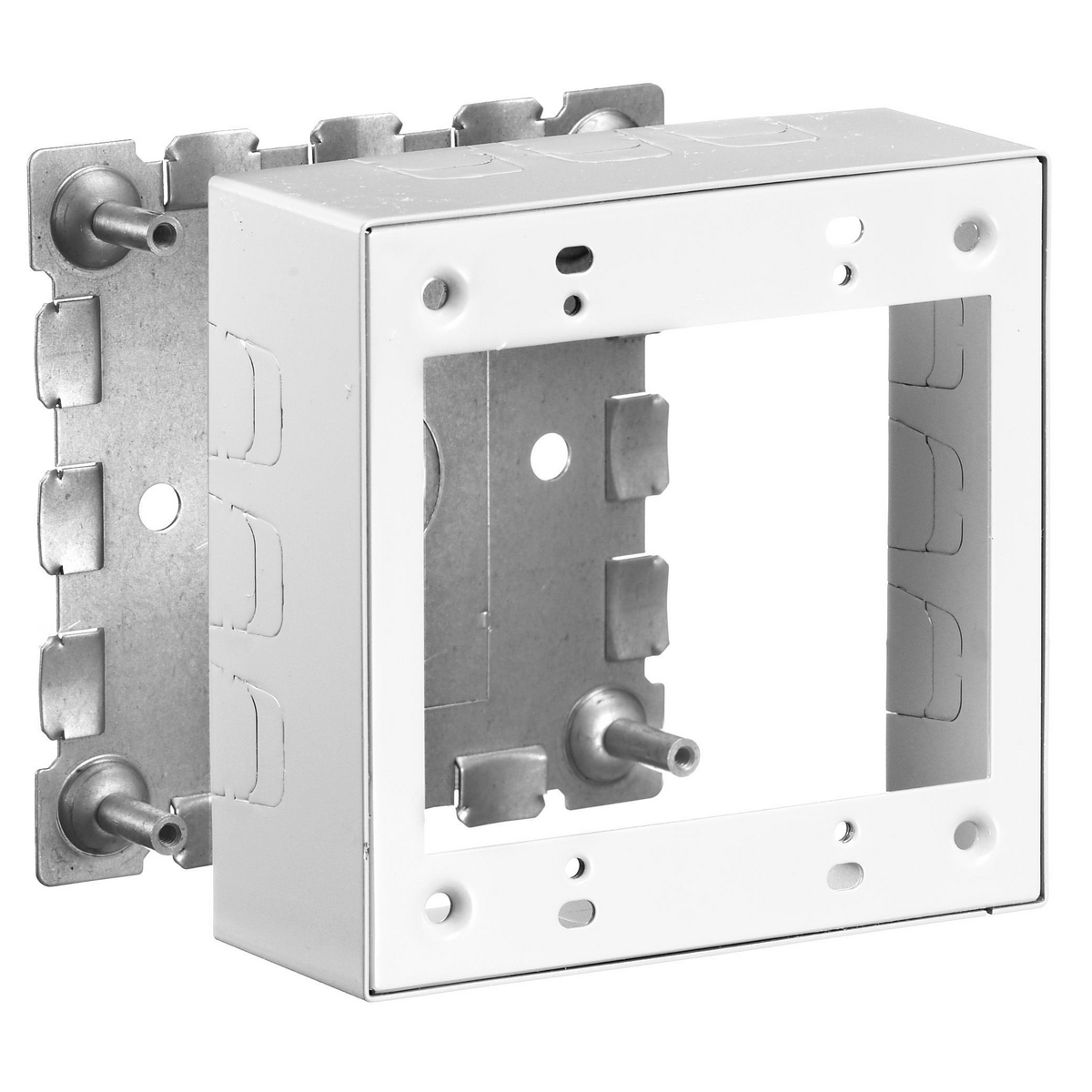 Metal Raceway, Box, 2-Gang, Standard Depth, HBL500/700/750 Series, White