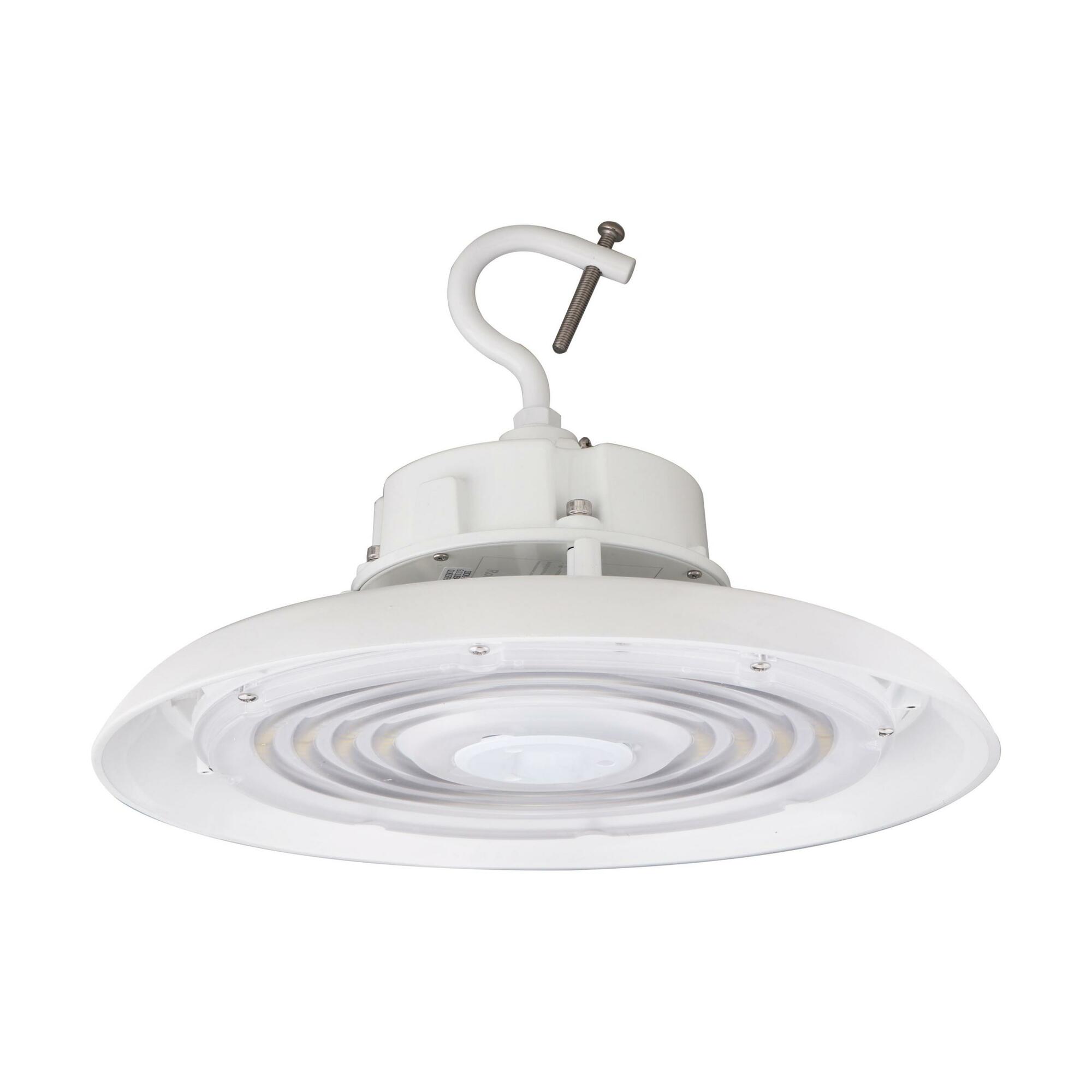 200W UFO LED High Bay - 28800 Lumens - 5000K - 120-277 Volt - 0-10V Dimmable - White