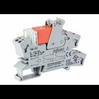 Relay module; Nominal input voltage: 24 VDC; 2 changeover contacts; Limiting continuous current: 8 A; Red status indicator; Module width: 15 mm; 2,50 mm²; gray