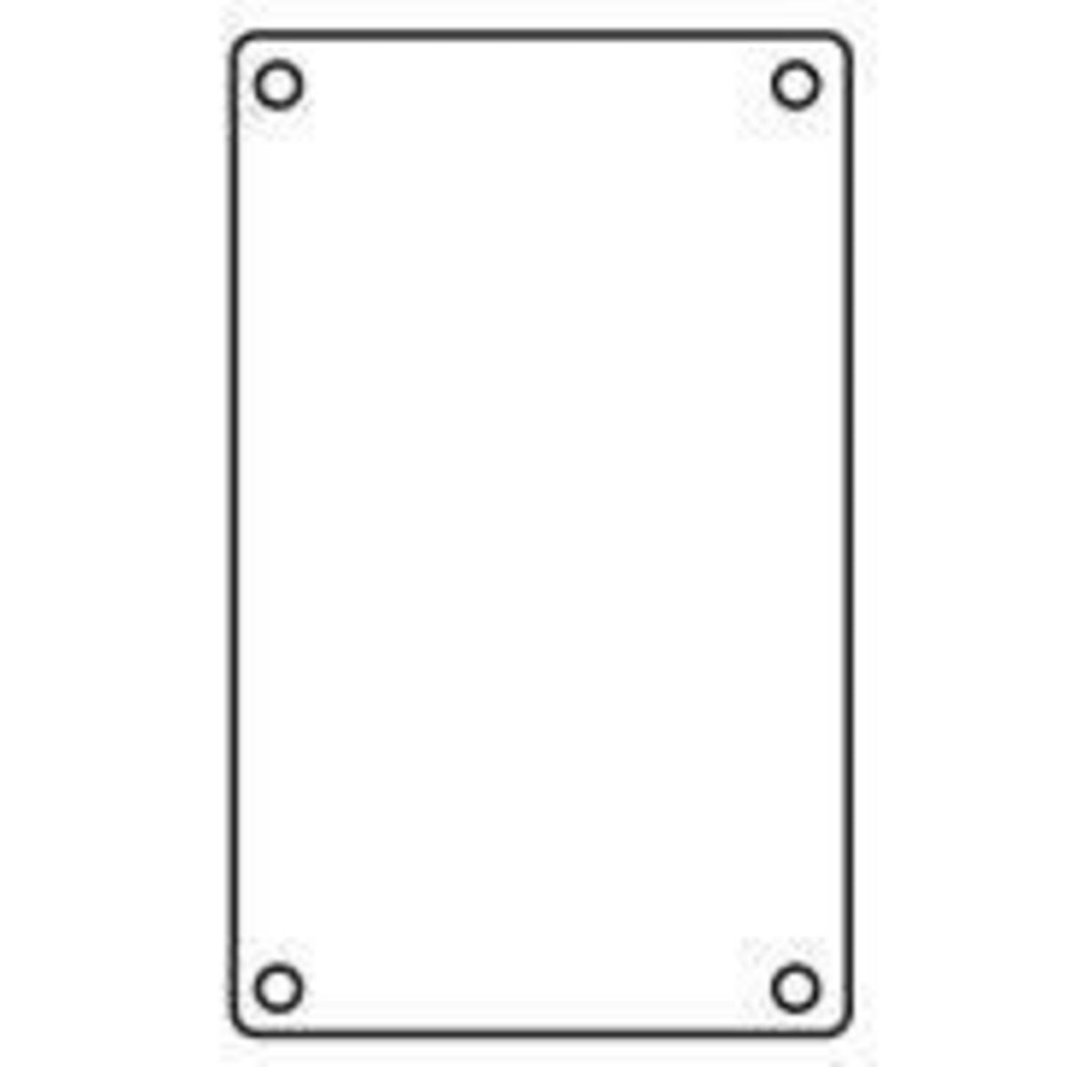 FZ/FCL-GF/FST Series Fittings - Standard And Hostile Locations - Cast device Cover - Single Gang with Gaskets Included - Blank for Single Gang Boxes
