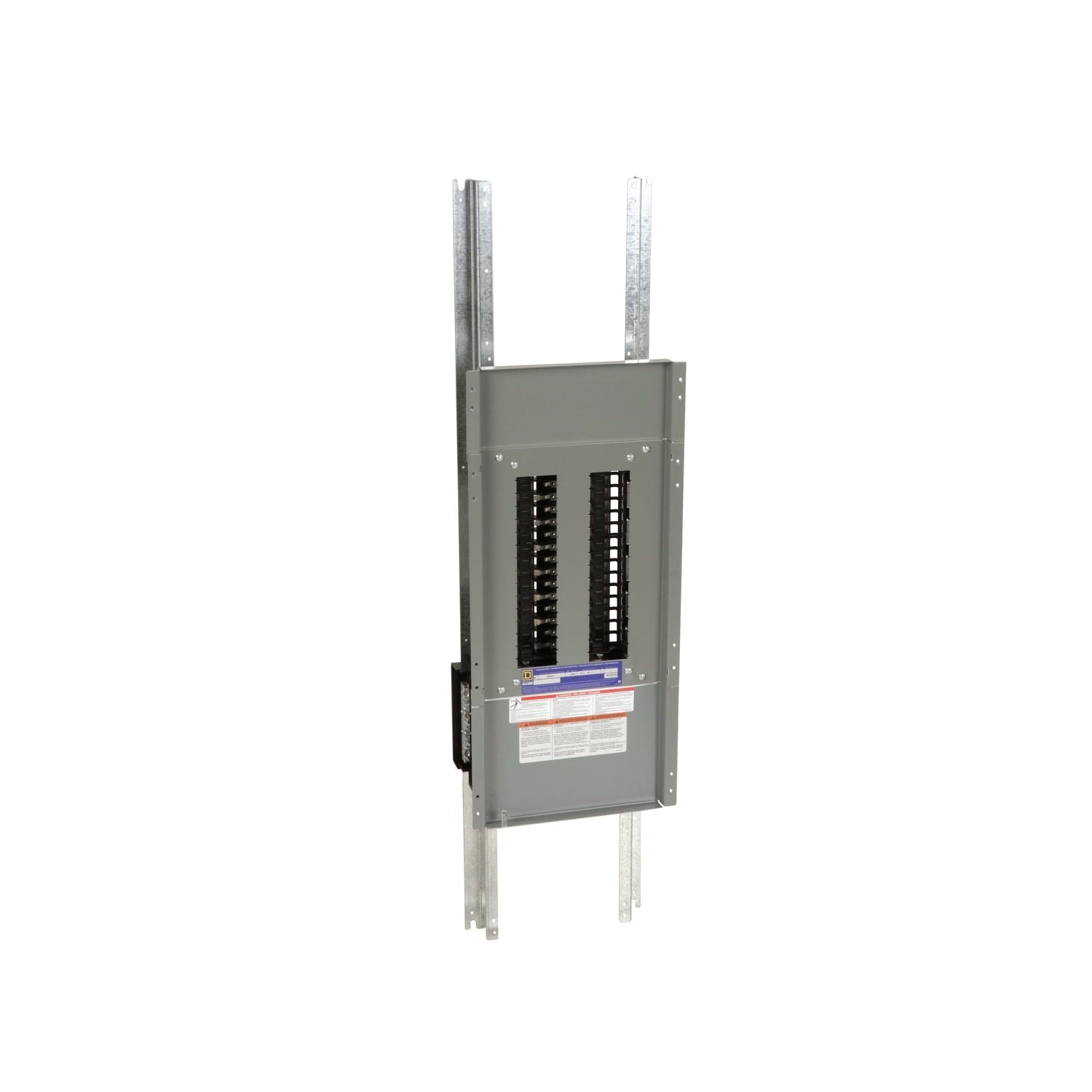 Panelboard interior, NQ, main lugs, 600A, Cu bus, 30 pole spaces, 1 phase, 3 wire, 240VAC, 48VDC
