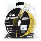 105100706058 PullPro Copper THHN Wire, 14 AWG, Solid, Yellow, 1500 ft