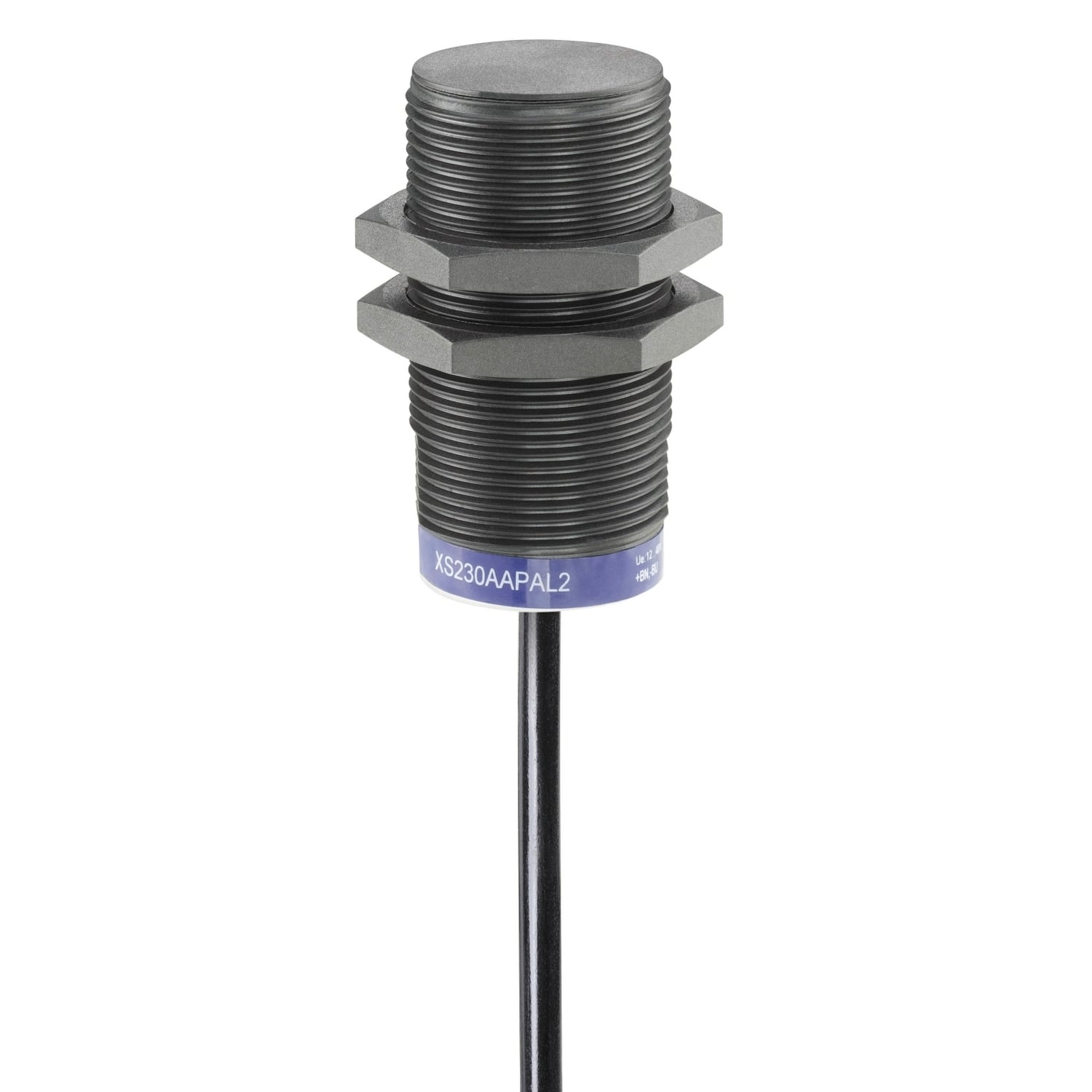 Inductive proximity sensors XS, inductive sensor XS2 M30, L60mm, PPS, Sn22mm, 24...240VAC/DC, cable 2 m