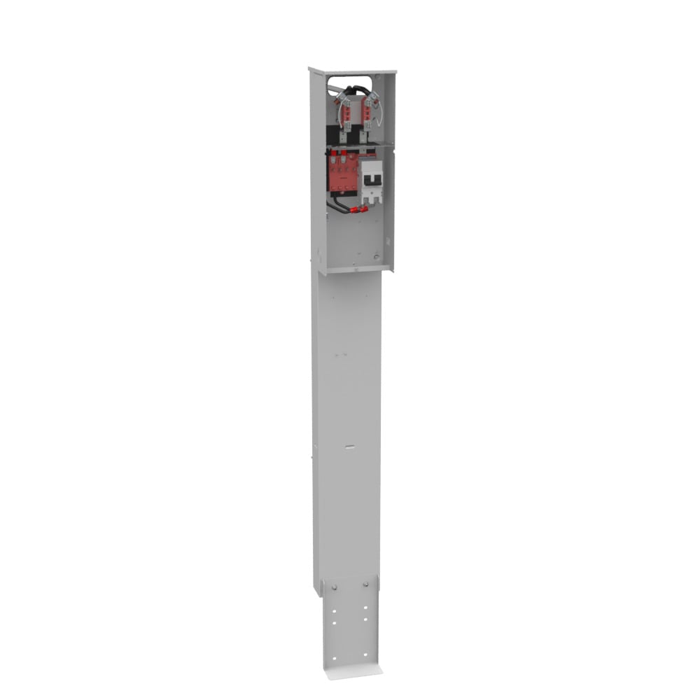 4 TERM RNGLS PLAIN TOP HRN BYPS 1-100 AMP MN BRKR SGL PED DIR BURY FLORIDA METER GROUP