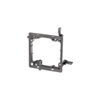 Arlington's heavy duty low voltage mounting brackets are an excellent choice for communications, cable TV, computer wiring, or any other class 2 wiring. The two gang, non-metallic bracket is CAT 5, UL, and CSA listed. It also mounts securely against 1/4" to 1" thick wallboard, paneling, or drywall using four mounting wings instead of two.