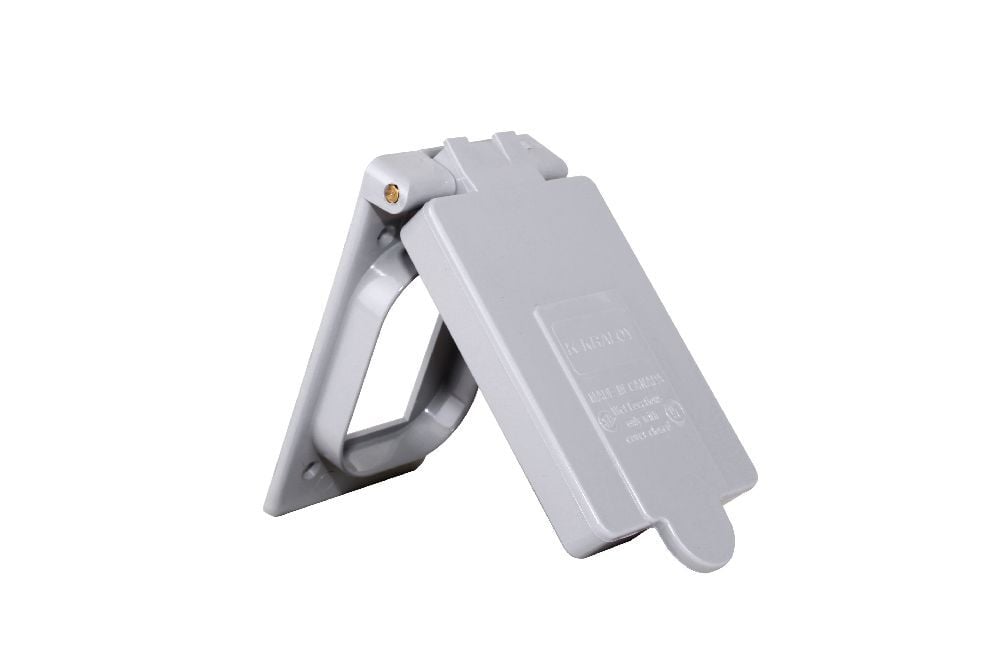 WGF 15/10 PVC WP SING. GANG COV. GFI REC. GREY KRALOY