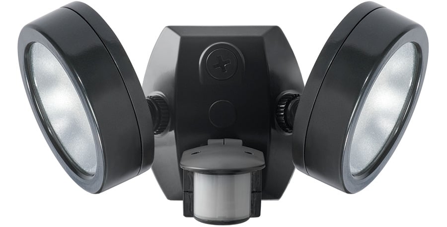 Leslie Sms Bullet Flood, 2X13W, LED 120V, 5000k, 80 CRI, Bronze