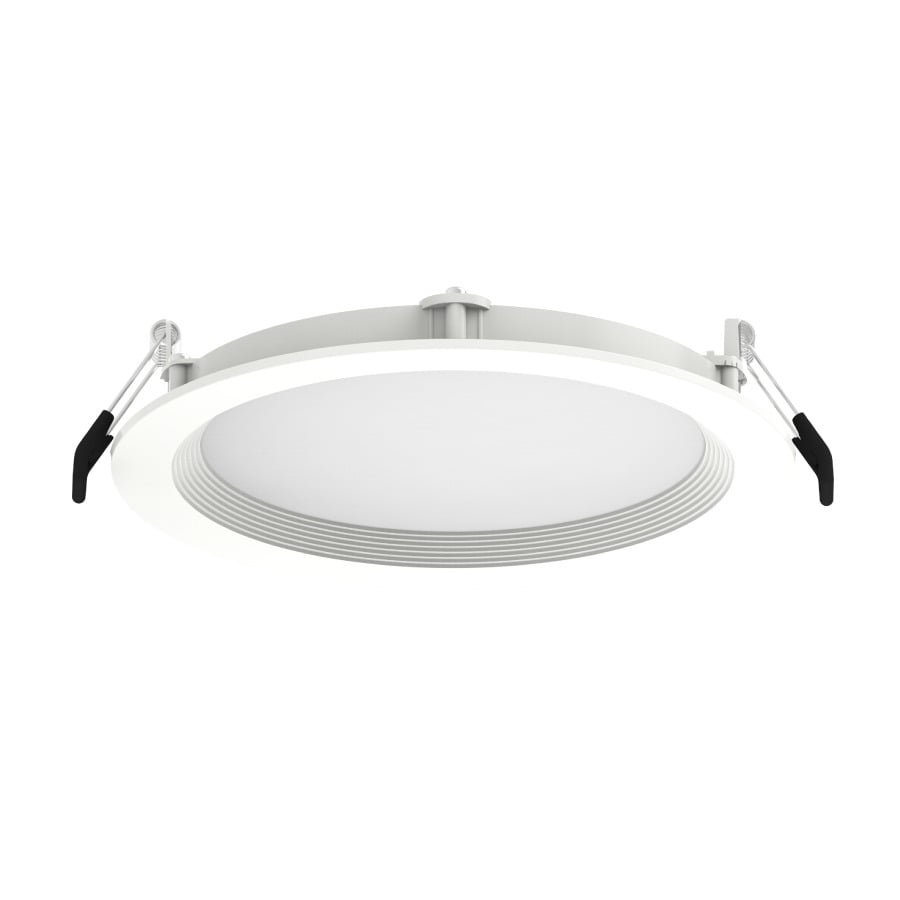 Recessed Downlights 950 Lumens Wafer Edge-Lit 13W 6 Inches Round 90CRI Adjustable 2700/3500/4000/5000K 277V White Baffle
