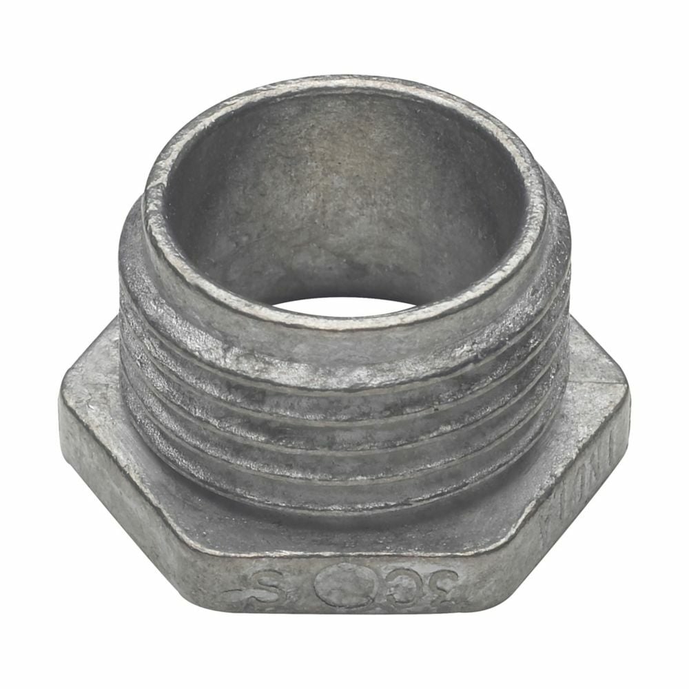 Eaton Crouse-Hinds series conduit bushed (chase) nipple, Rigid/IMC, Non-insulated, Zinc die cast, 1-1/4"