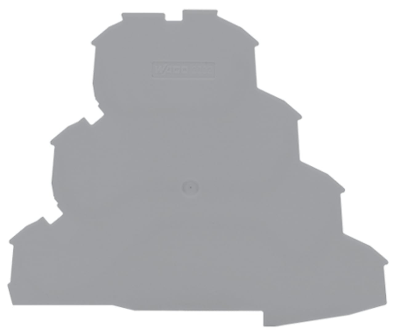 End and intermediate plate; 1 mm thick; gray