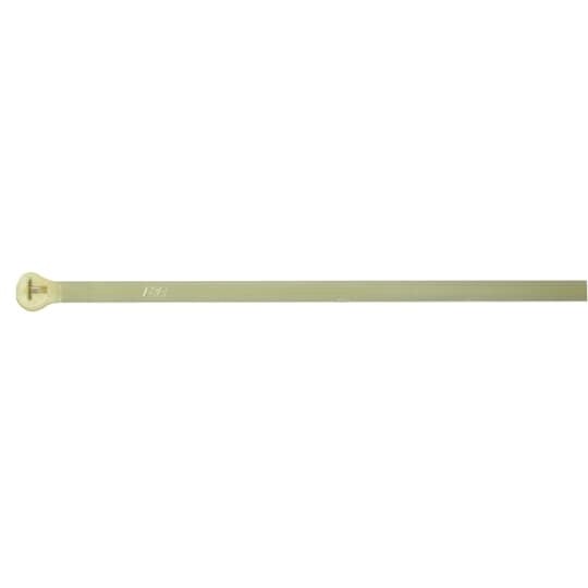 Cable Tie, Heat Stabilized Polyamide (Nylon 6.6) - Greenish Tint for Temperatures up to 105 Degrees Celsius (221 F) for Indoor Applications, Length of 185mm (7.3 Inches), Width of 4.7mm (0.18 Inch), Thickness of 1.3mm (0.05 Inch), Maximum Bundle Diameter 48mm (1.89 Inches), Tensile Strength Rating of 220 Newtons (49 Pounds)