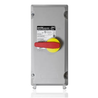 60 Amp Fused PowerSwitch Stainless Steel Disconnect Switch,600 Volt,Non-Metallic Enclosure