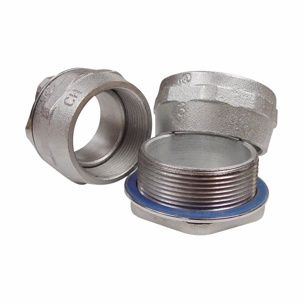 Eaton Crouse-Hinds series HUB conduit hub, Malleable iron, 2", Space-Saver