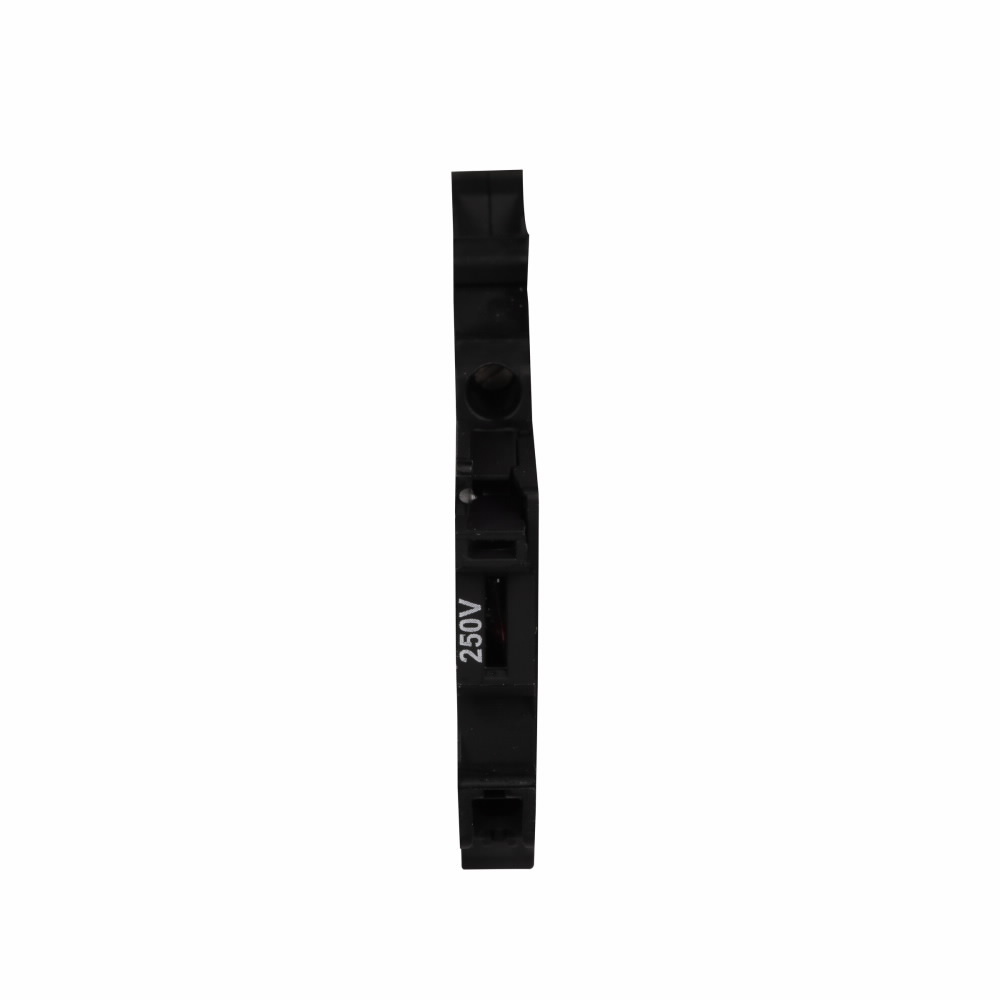 Eaton XB IEC terminal block, Screw Connection Fuse Terminal Blocks, for 5 x 20 mm Fuse, Black, 10 AWG/4 mm2 maximum wire, With LED 110?250V, 0.5?2.5 mA light