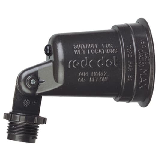 Lampholder, 1 Lamp, Bronze, Die Cast Zinc, 150 Watt Maximum Par 38 or R40 Lamp, Includes Inside Gasket and Ground Screw