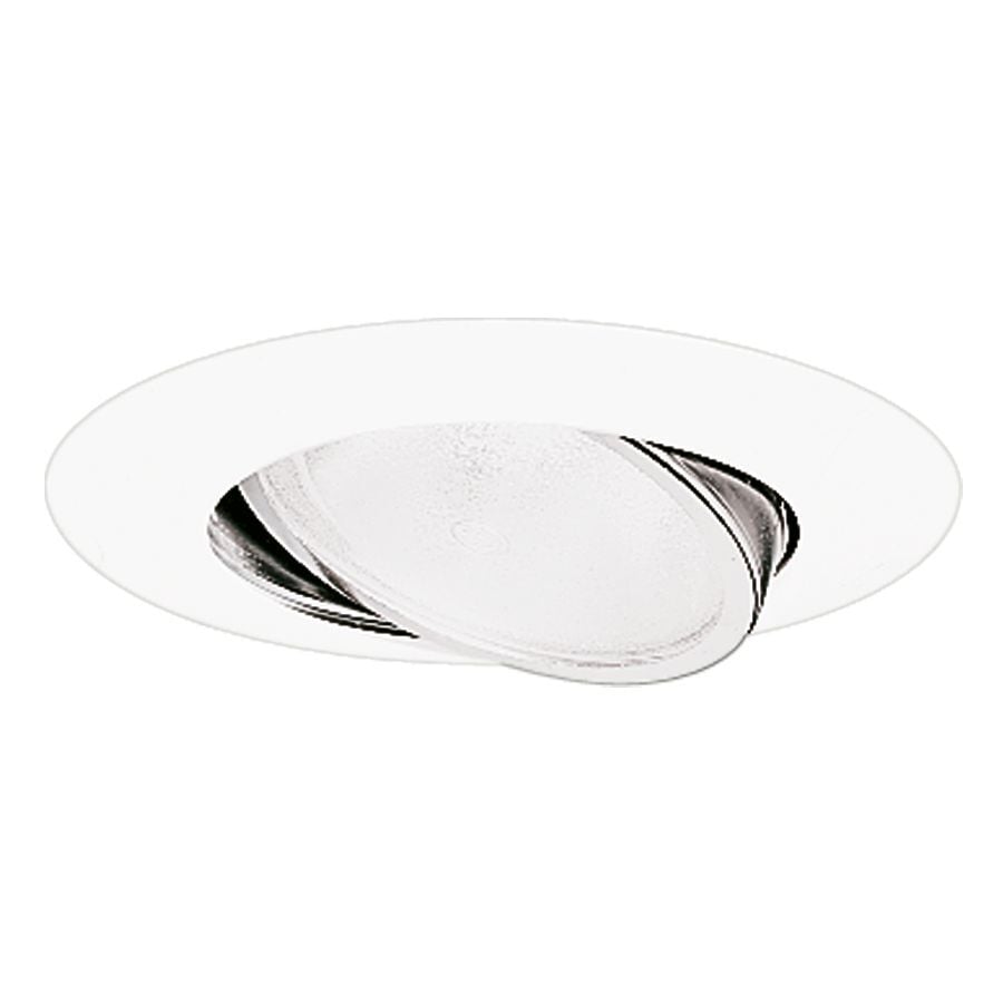6" Trim Gimbal Ring - PAR 38 Standard or Side Prong Lamps White Trim with Gimbal Ring