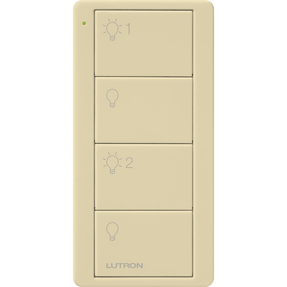 Pico Wireless Control PRO, 4-button, 434 MHz, 2 group control of lights, in ivory