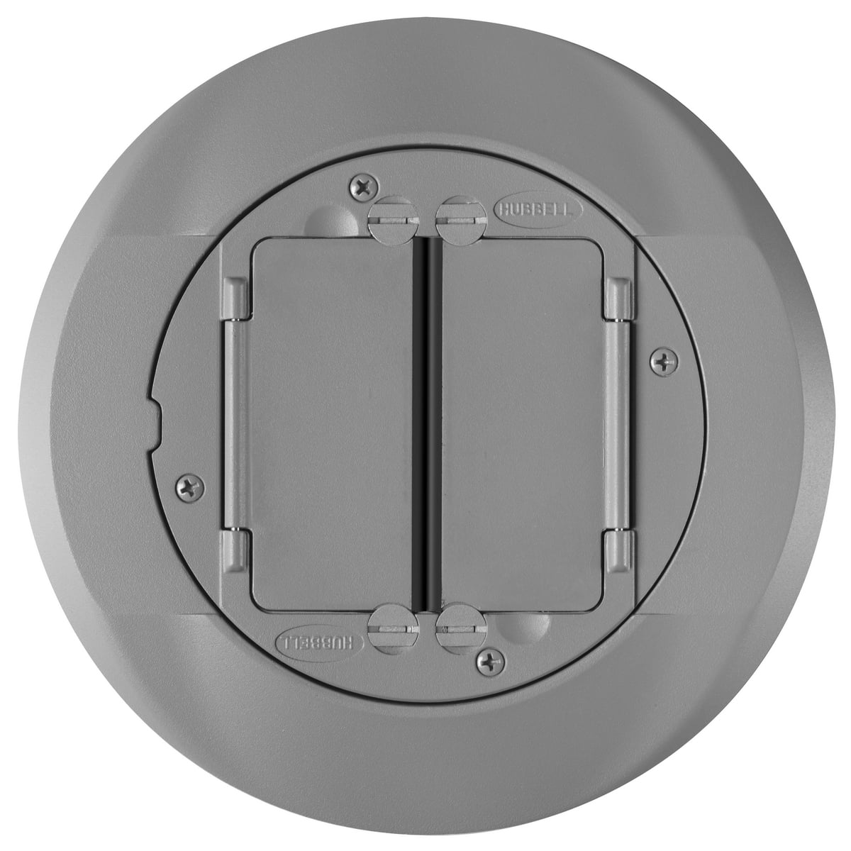 In-Floor Delivery Systems, SystemOne Universal Cover Carpet Flange Assembly, Gray Powder Paint Finish