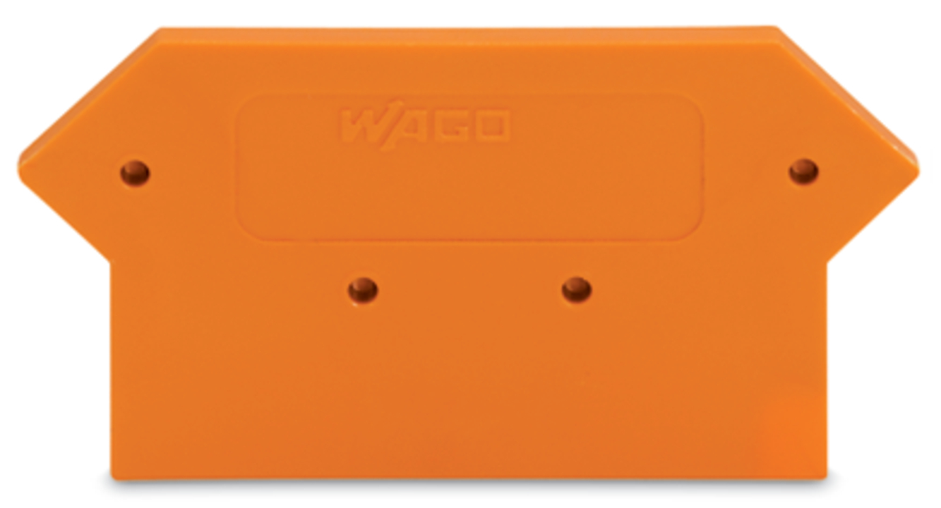 End and intermediate plate; 3 mm thick; orange