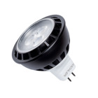 This high power, damp location MR16 Bi-Pin 12V LED lamp compares to the 35-40W Halogen. Featuring a 3000K pure white temperature, this lamp puts forth a 15-degree spot beam spread angle.
