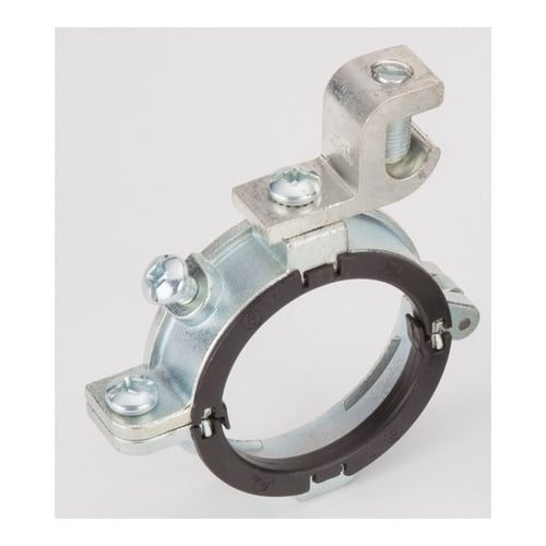 Split Bushing, Insulated, Grounding, Zinc Plated Steel, Size 3 Inch