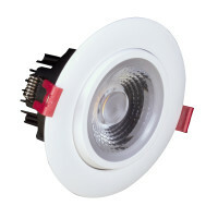 4-inch LED Gimbal Recessed Downlight in White, 5000K