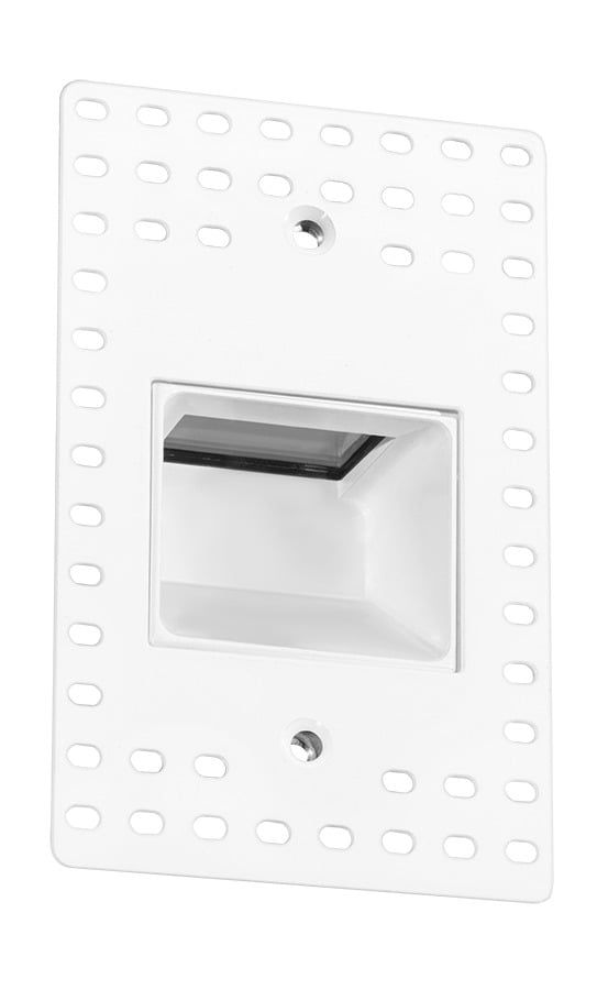 Landscape 92 Lumens Steplight Recessed Vertical 3W 120V 3000K Trimless White