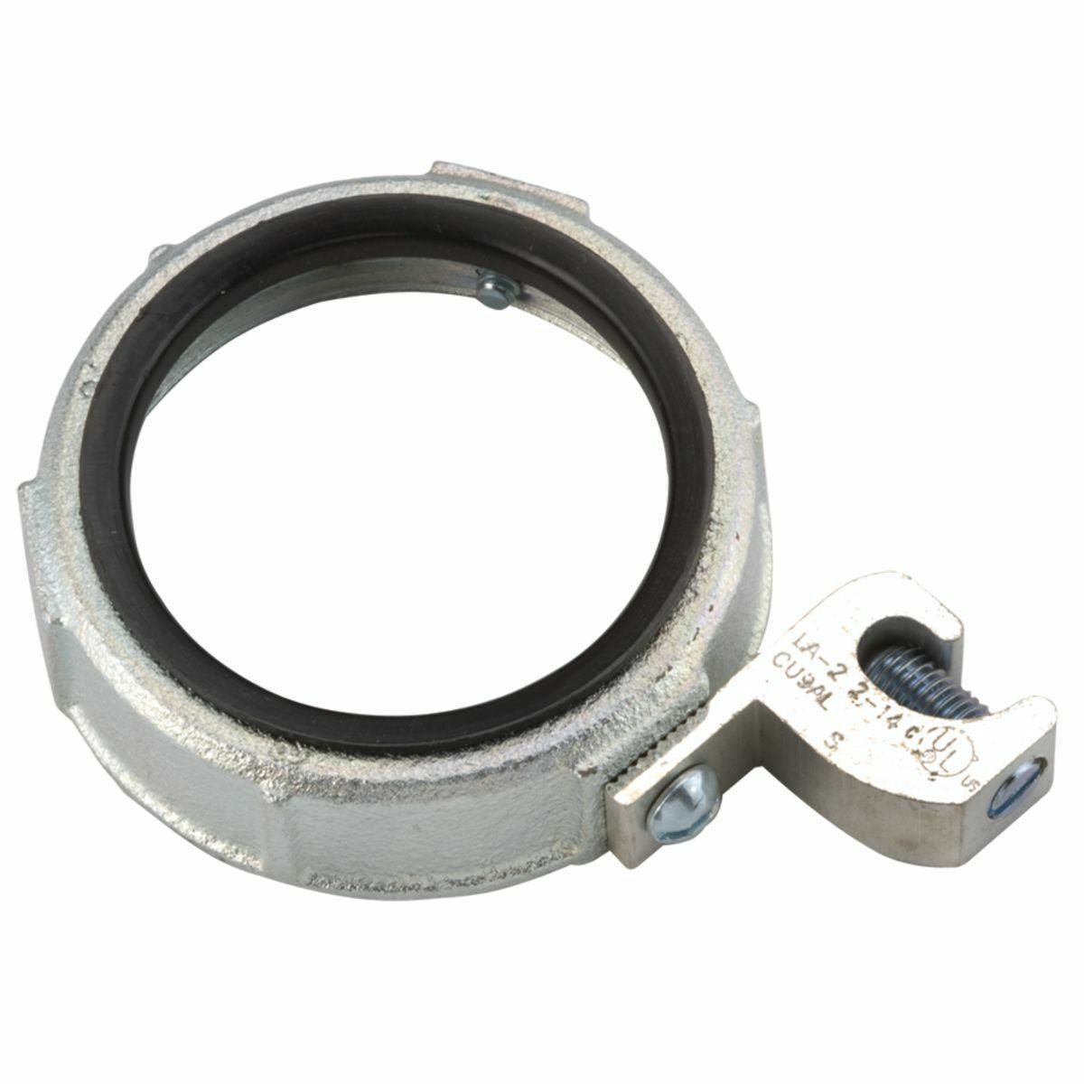 150 Degrees Insulated Grounding Bushings Lay-in Lug Malleable Iron,2-1/2 In.Trade Size