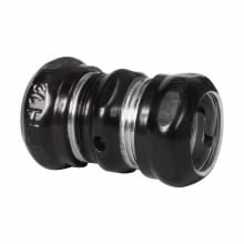 Eaton Crouse-Hinds series EMT compression coupling, White, EMT, Zinc plated steel, Compression type, 1"
