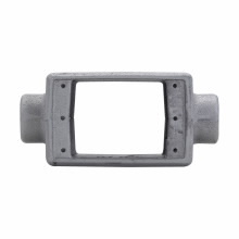Eaton Crouse-Hinds series Condulet FS device box, Shallow, Double face, Feraloy iron alloy, Single-gang, C shape, 3/4"