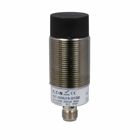 E57 Two-Wire Series Tubular Inductive Proximity Sensor, 1.18 dia, Straight, Sensor dist: 15 mm, 100 mA max DC, 2 - Wire DC, NO, 100 mA at 30 Vdc, 4 Pin M12 Connector, 10-30 Vdc input, < 2% accuracy, Short circuit protected, Un-shielded