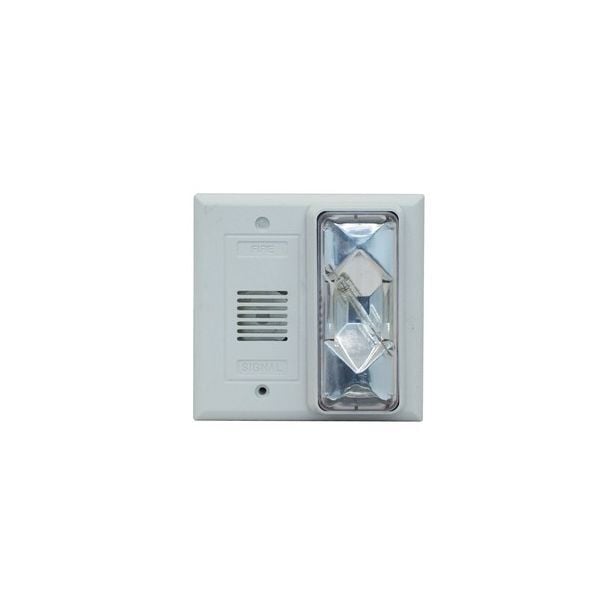 Horn/Strobe 24-Volt AC/DC 50/60-Hz Neutral White