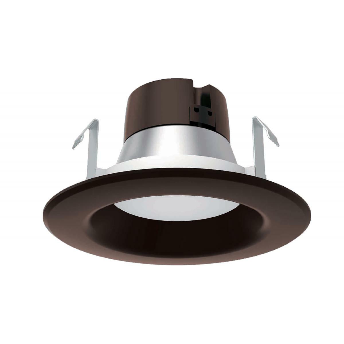 8.5 Watt LED Downlight Retrofit - 4" - 3000K - 120 Volts - Dimmable - Bronze Finish