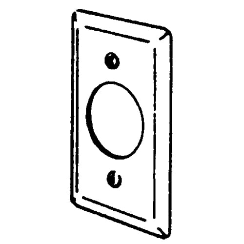Features:Configuration Single Receptacle 1-13/32IN Dia, For 4 X 2 1/8 IN Boxes, Standard:UL E18095, Material:Steel, Size:4 X 2.125IN