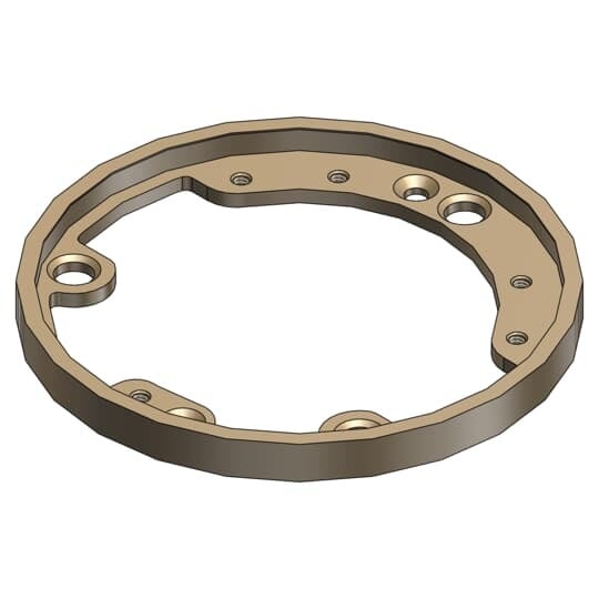 Brass edge ring. Tile Trim.