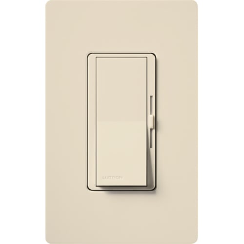 Diva Quiet Fan-Speed Control - Satin Finish, 3-way fan control, clamshell packaging, wallplate included, 1.5A in light almond