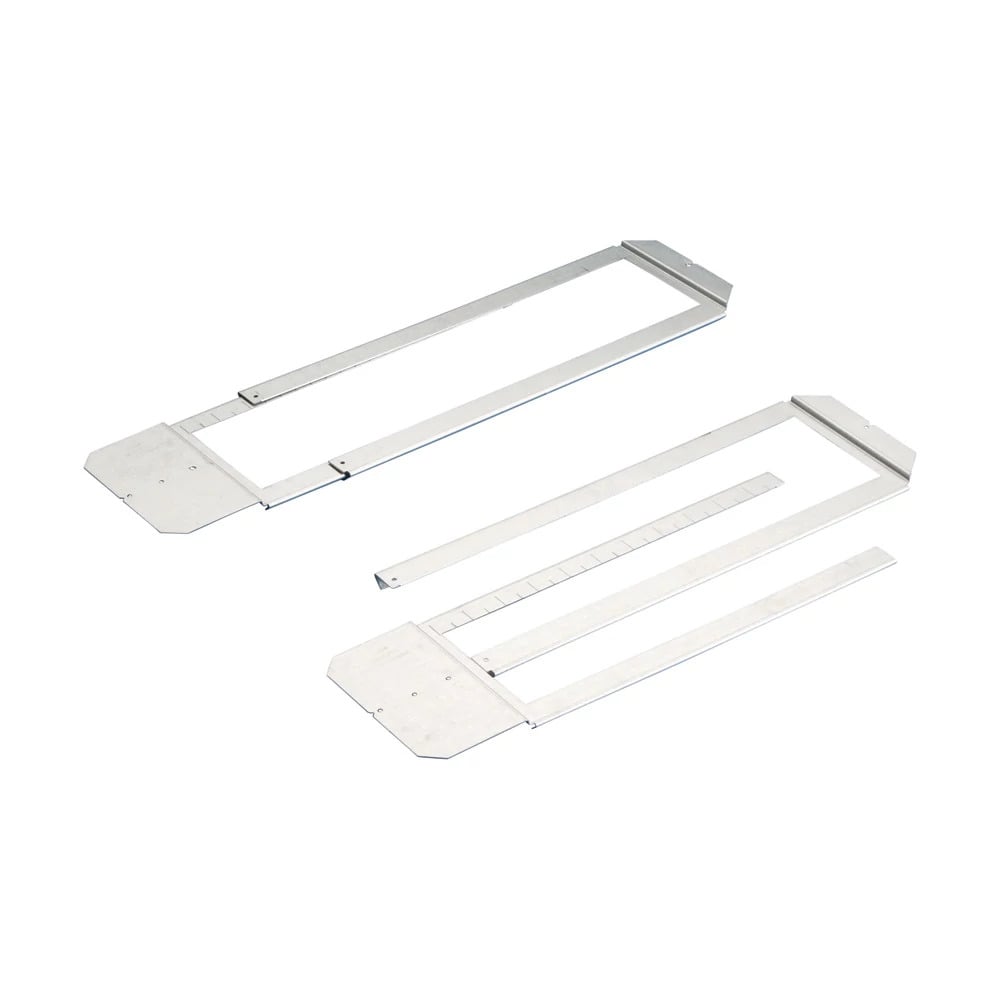 Telescoping rigid box support, 16"24" stud spacing