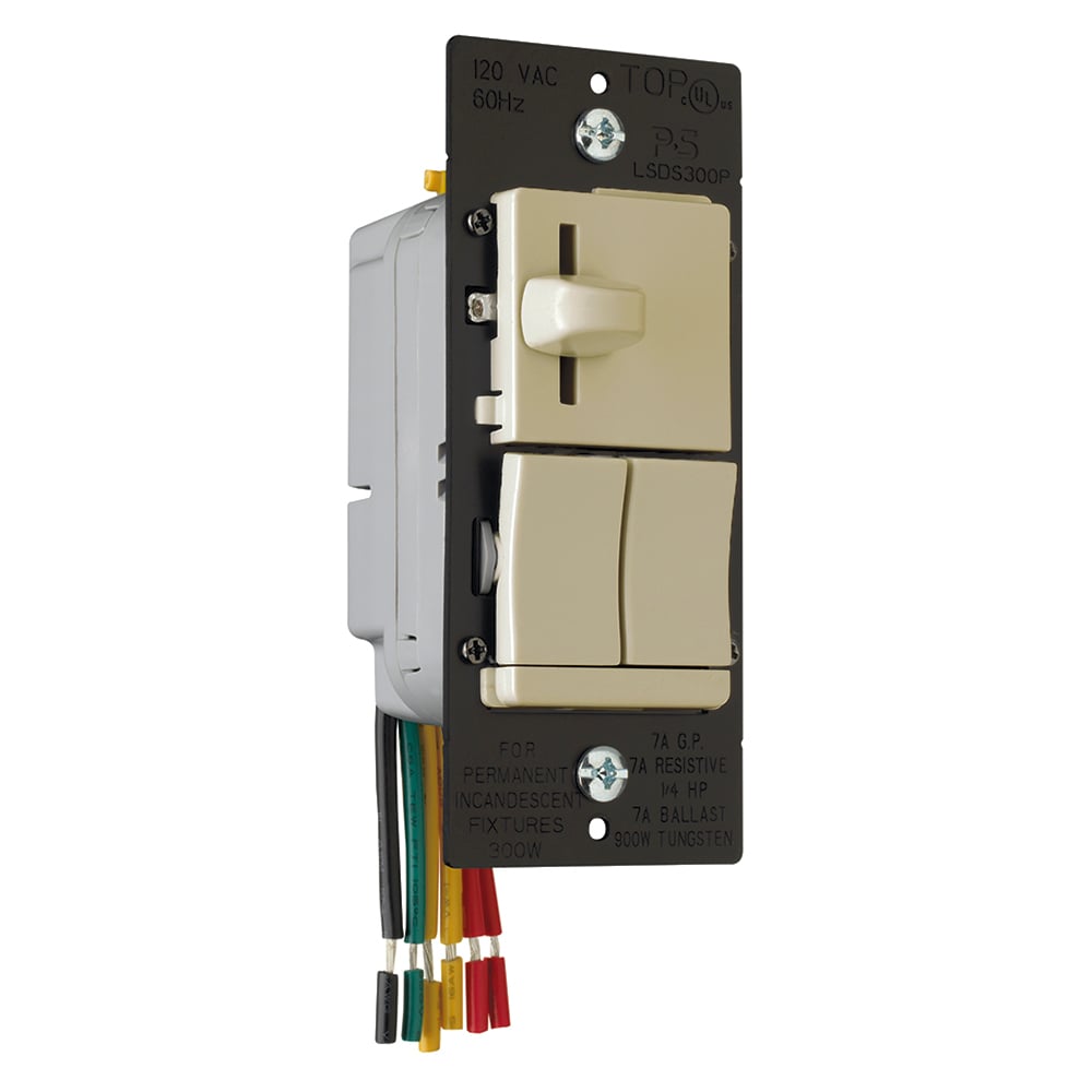 Preset Dimmer, Switch 300watts, Ivory