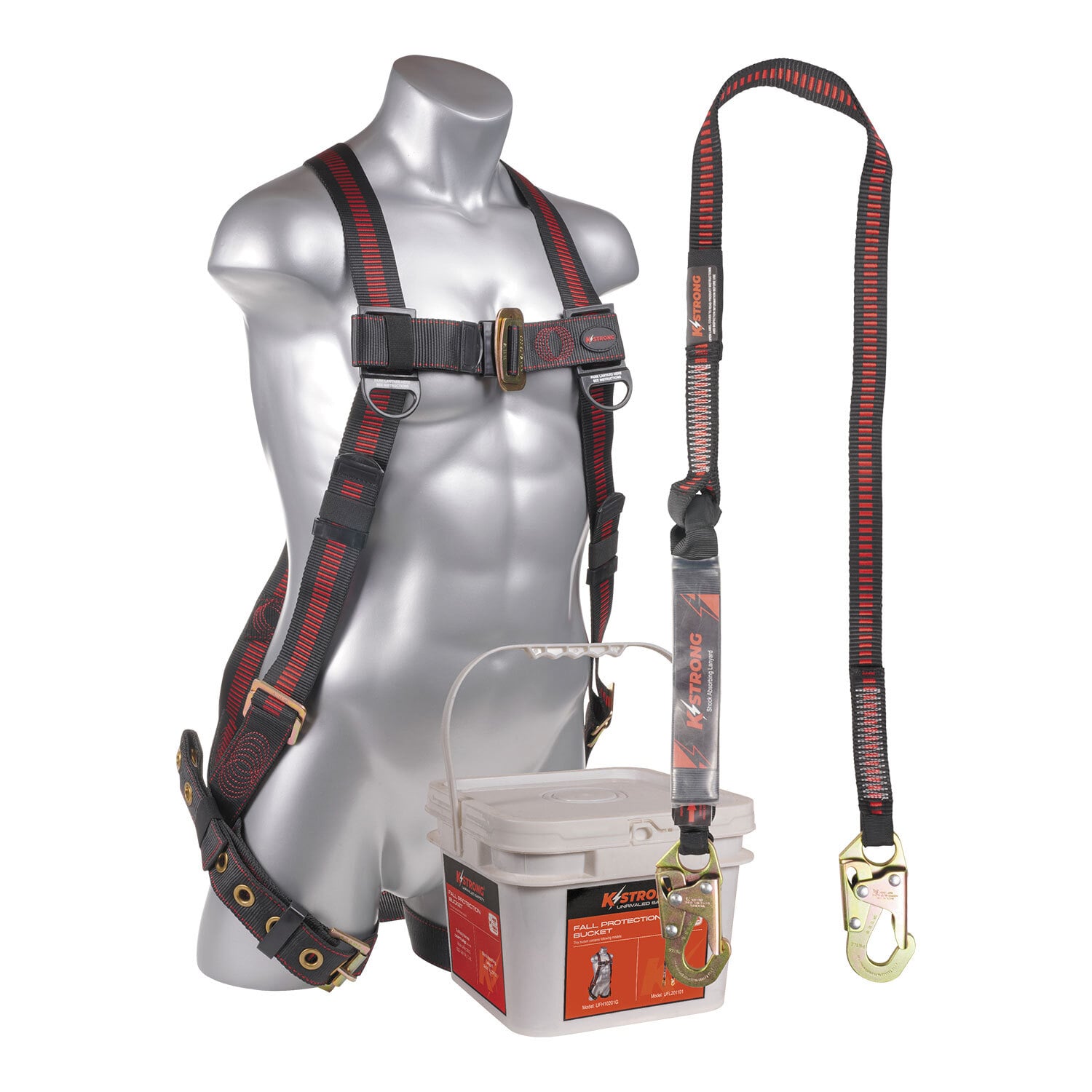 KStrong Kapture Elite 5-Point Full Body Harness, Dorsal D-ring, TB Legs - L-XL (ANSI)