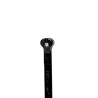 Cable Tie, Black Polyamide (Nylon 6.6) for Temperatures up to 105 Degrees Celsius (221 F), Weather and Ultra-Violet Resistant for Indoor and Outdoor Applications,  Length of 281.94mm (11.1 Inches), Width of 3.6mm (0.14 Inches), Tensile Strength Rating of 133.4 Newtons (30 pounds), 100