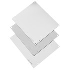 Panel for Junction Box, fits 8x8 Box, Galvanized, Mild Steel