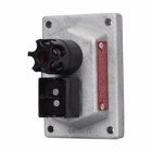Eaton Crouse-Hinds series DSD external operating button guard, Used with DSD961 pilot light devices and DSD962 pushbutton stations