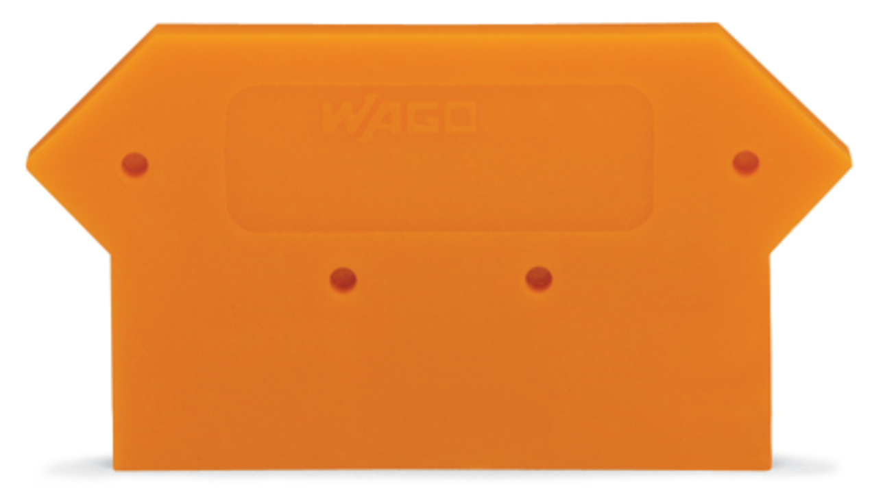 End and intermediate plate; 2.5 mm thick; gray