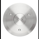 NPS Opening for Round Floor Box, Stainless Steel, For use with 1-1/4 Inch Outlet and Single Receptacle
