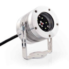 Industrial LED Spot Light, Ordinary Location, Cool White, 459 Lumens, Wide Beam Distribution Pattern, Clear Lens