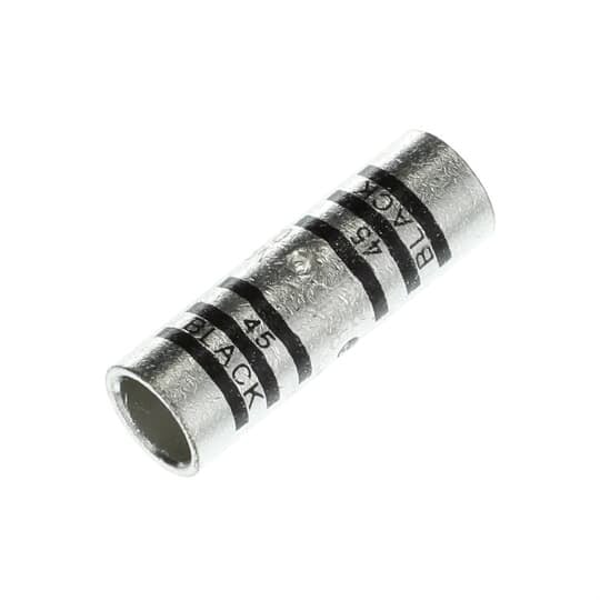 Copper Two-Way Splice, Standard Barrel, Max 35kV, Wire Size 2/0 AWG, Tin Plated, Die Code 45, Die Color Code Black