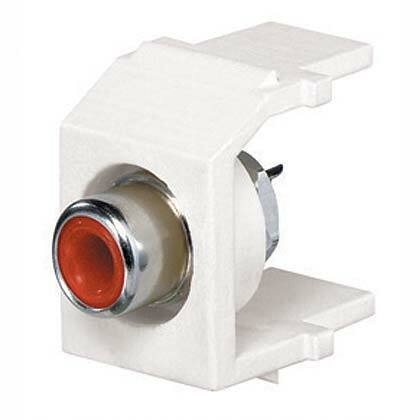 NK RCA Module, Solder Type, Red Insert, 