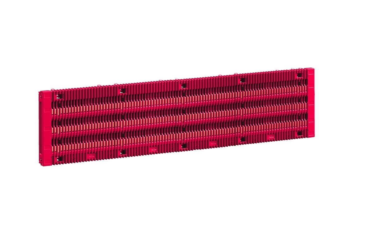 RX RiLineX board 800 A, 3-pole, including busbars E-Cu 30x10 mm, 60 mm bar centre distance, W: 905 mm