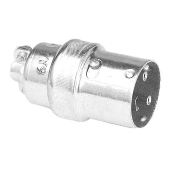 Ever-Lok Clamp Type Male Plug, 50 Amp, 3 Pole 4 Wire, Max Cable Diameter 1 1/8 inch