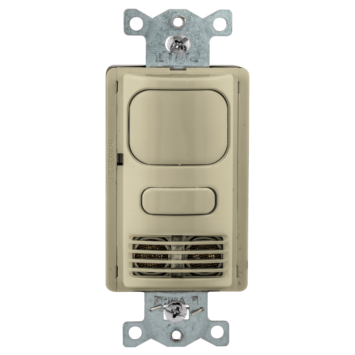 Occupancy/Vacancy Sensors, Wall Switch,Adaptive Dual Technology, 1 Circuit, 24V DC, Ivory